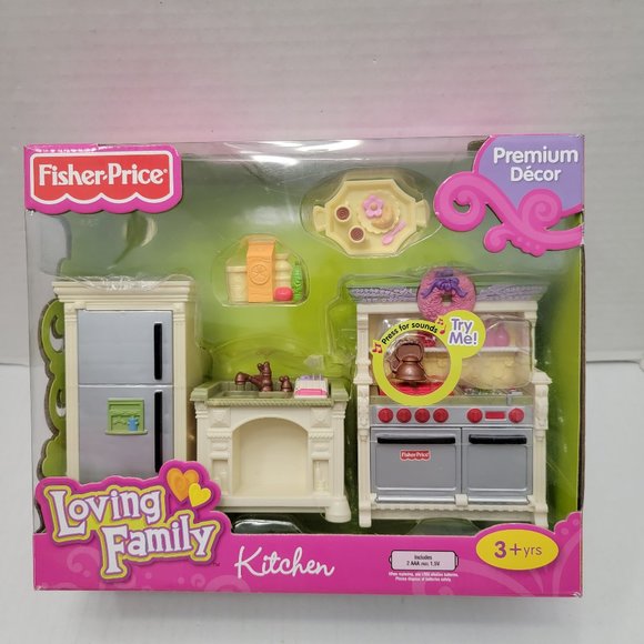 New Fisher Price Loving Family Dollhouse Furniture Kitchen Fridge